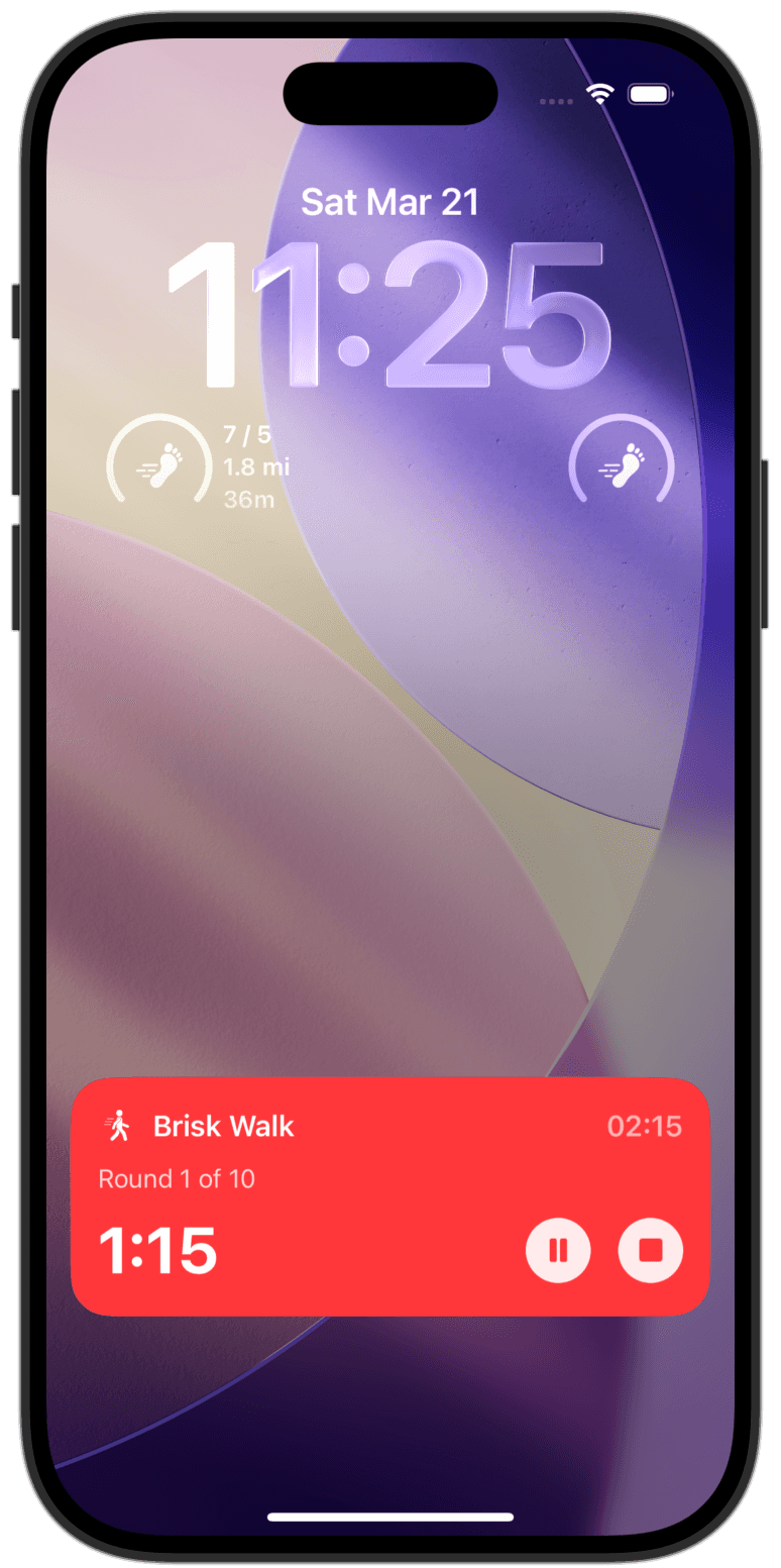 Stay on track, even in the background